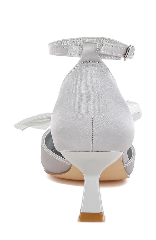 Rag & Co Shalom Bow Pump In Silver