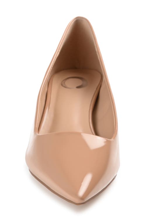 Journee Collection Collection Women's Celica Wide Width Pump In Patent/brown