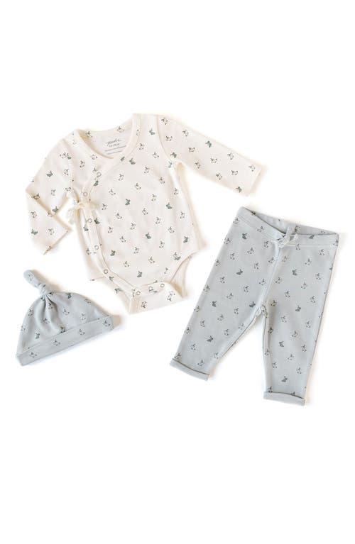 Pehr Unisex Hatchling Kimono 3 Piece Set - Baby In Hatchling Bunny