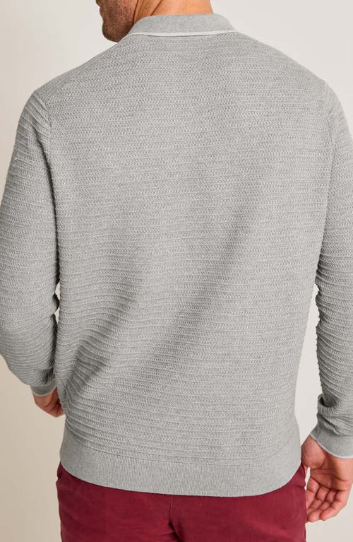 Shop Tommy Bahama Coolside Harbor Polo Sweater In Grey Heather