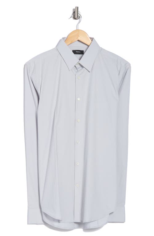 Theory Sylvain Poplin Shirt In Arclight