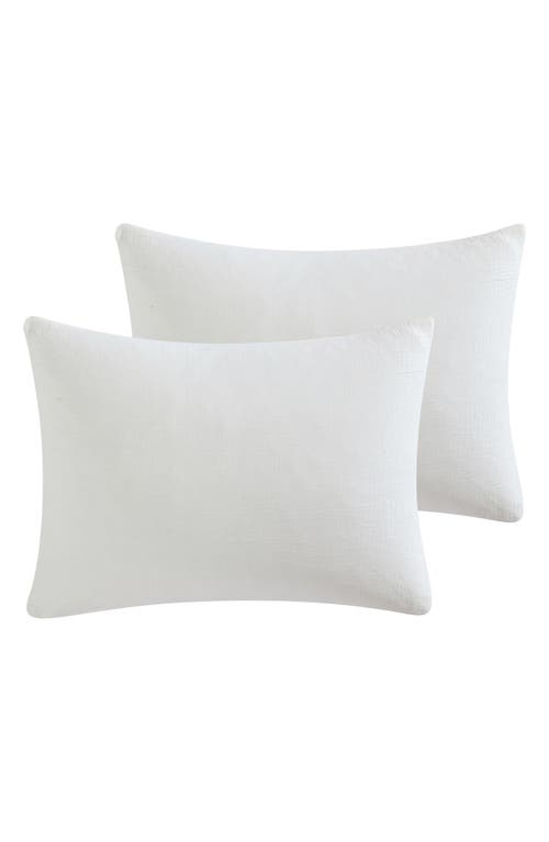 Tahari Rosie Textured 3-piece Comforter Set In Bright White