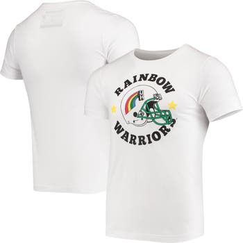 Youth White Hawaii Rainbow Warriors Logo Comfort Colors T-Shirt