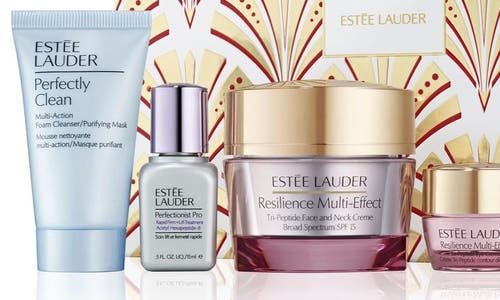 Shop Estée Lauder Resilience Cream Holiday Skin Care Set (limited Edition) $194 Value In No Color