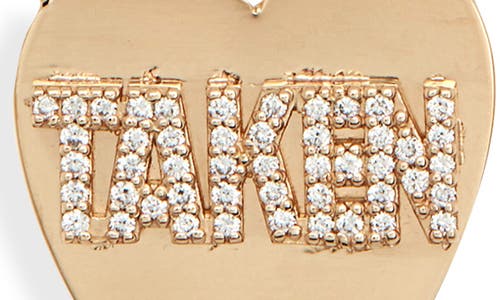 Shop Lana Jewelry Taken Heart Diamond Pendant Necklace In Yellow Gold/diamond