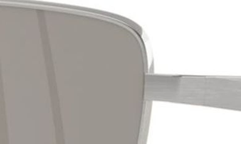 Scuderia Ferrari X 60mm Rectangular Sunglasses In Grey Mirror