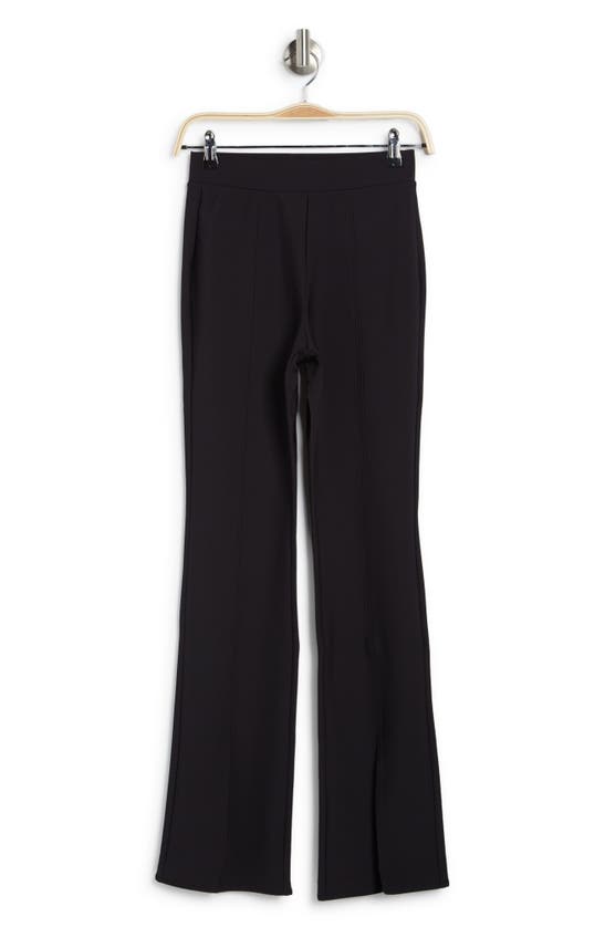 Ookie & Lala Pull-on Front Slit Scuba Pants In Black | ModeSens