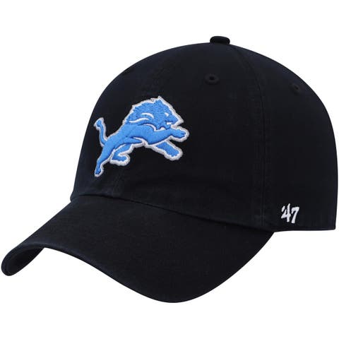 Men's New Era Black Detroit Lions Omaha 59FIFTY Fitted Hat