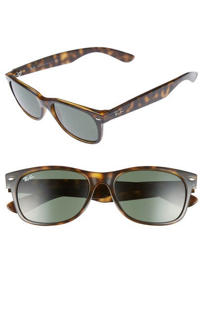 Ray Ban Standard New Wayfarer 55mm Sunglasses In Dark Tortoise