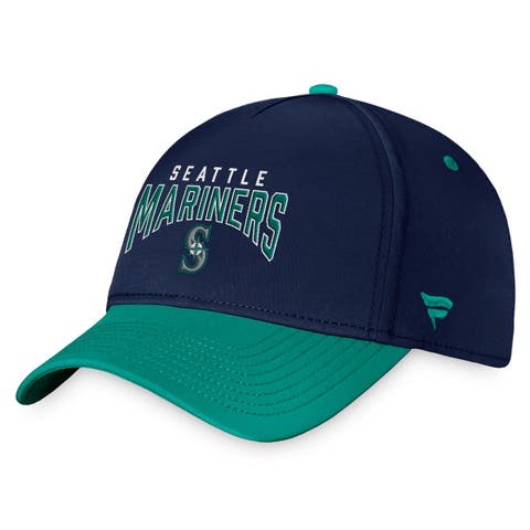 New Era Men's Seattle Mariners Navy Stacked 9Forty Adjustable Hat