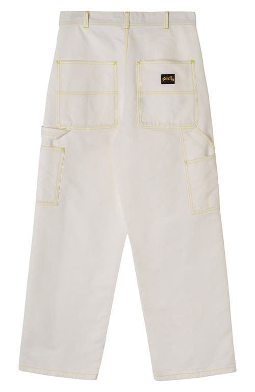 Shop Stan Ray Big Job Baggy Straight Leg Corduroy Painter Pants In Natural Bedford Cord