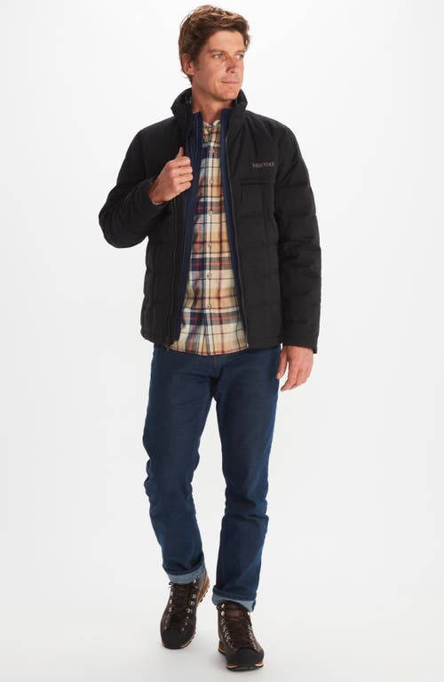 Marmot Burdell Water Resistant 600 Fill Power Down Jacket In Black