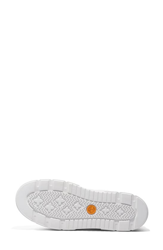 Timberland Laurel Court Platform Sneaker In White Full Grain