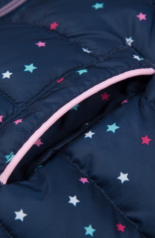 Rokka&rolla Toddler Lightweight Puffer Jacket In Navy Stars