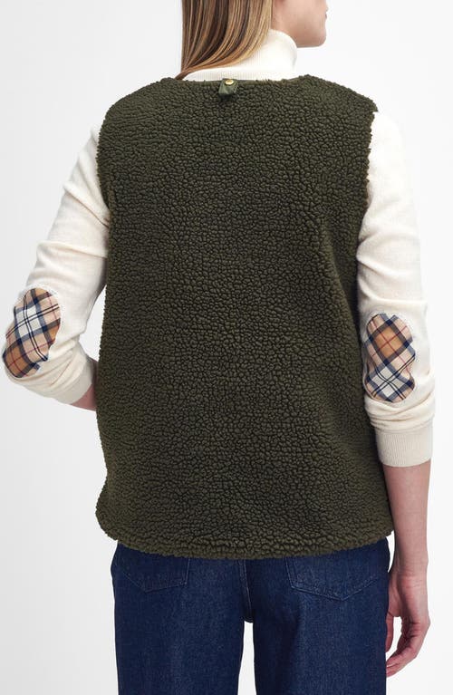 BARBOUR BARBOUR DULSIE HIGH PILE FLEECE QUILTED VEST 