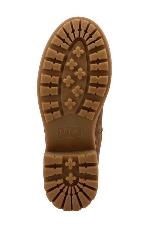 Mia Women's Pike Lug Sole Tall Boots In Cognac