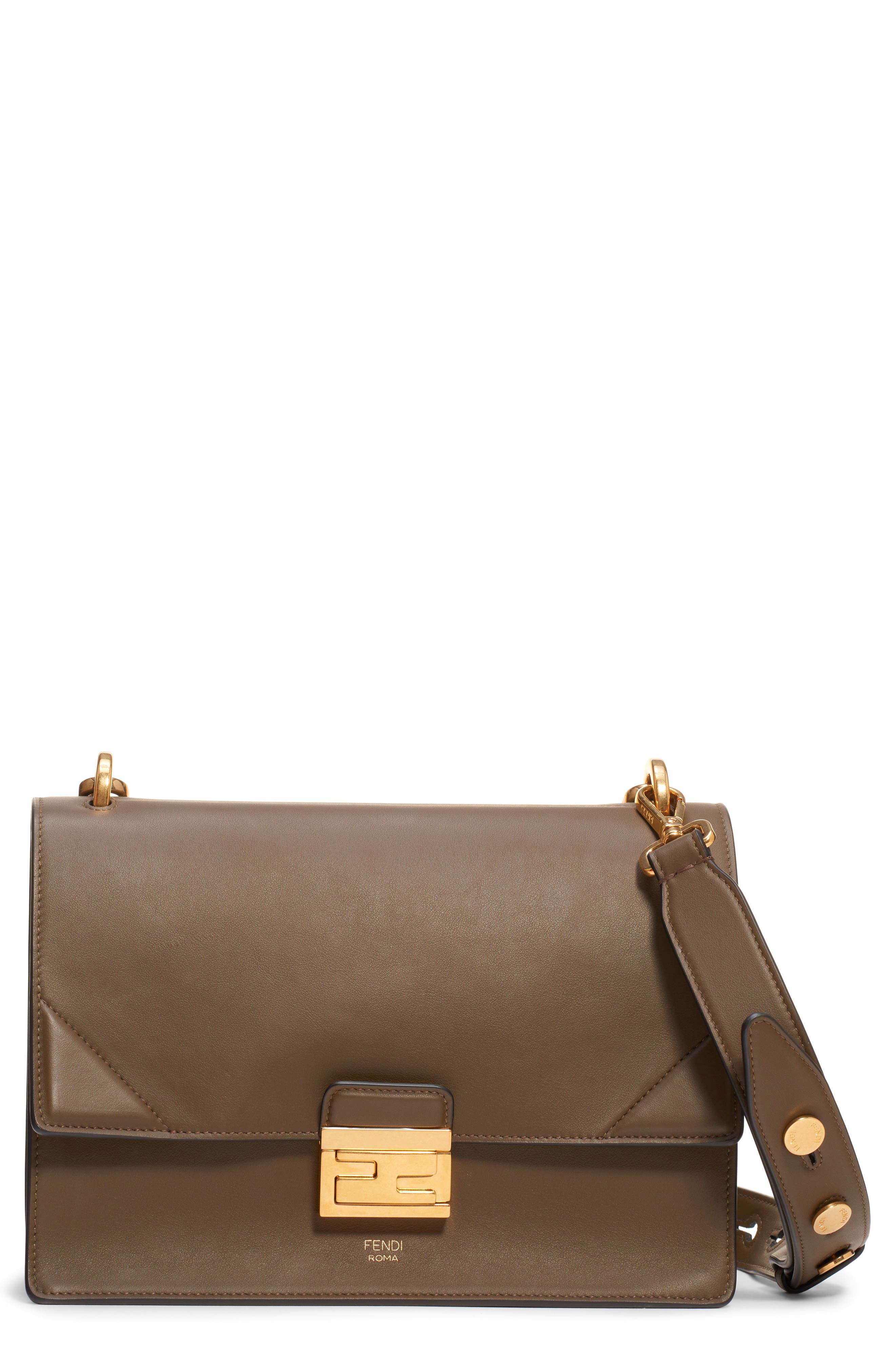 Fendi Medium Kan U Leather Shoulder Bag Nordstrom
