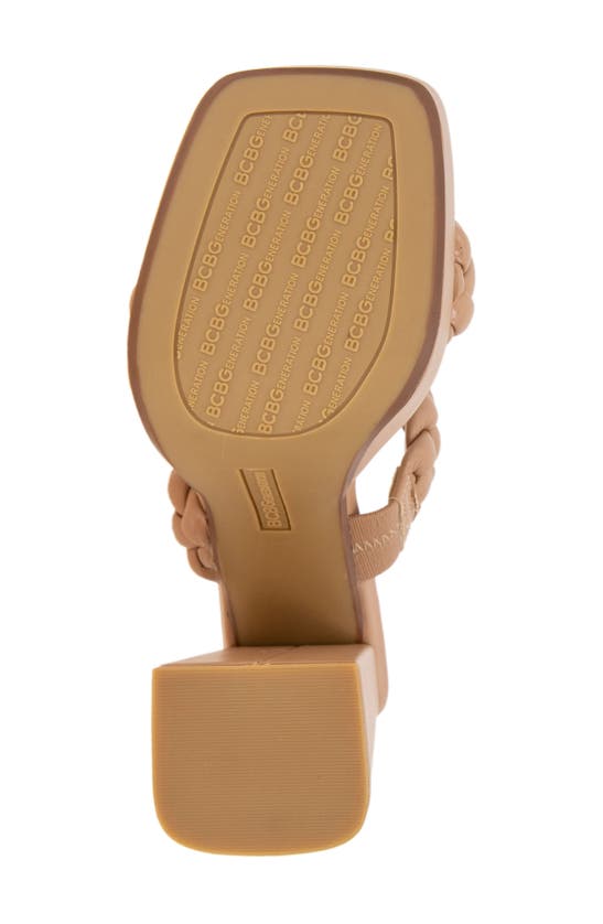 Bcbgeneration Gemma Platform Slide Sandal In Tan