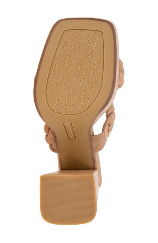 Shop Bcbgeneration Gemma Platform Slide Sandal In Tan