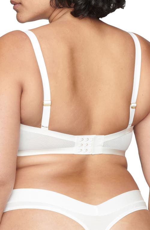 Cuup The Balconette Mesh Bra In Salt