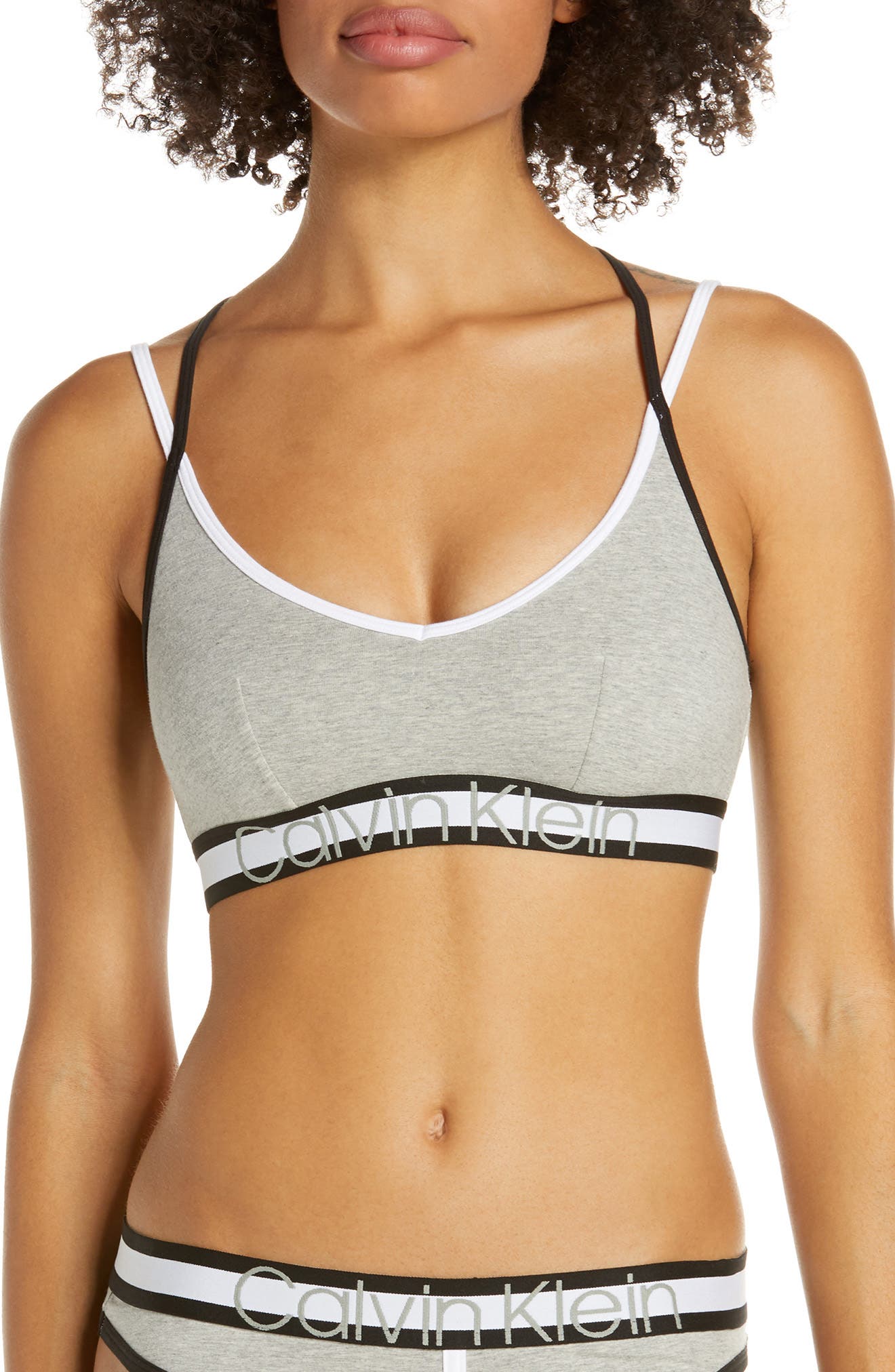 calvin klein lined bralette retro