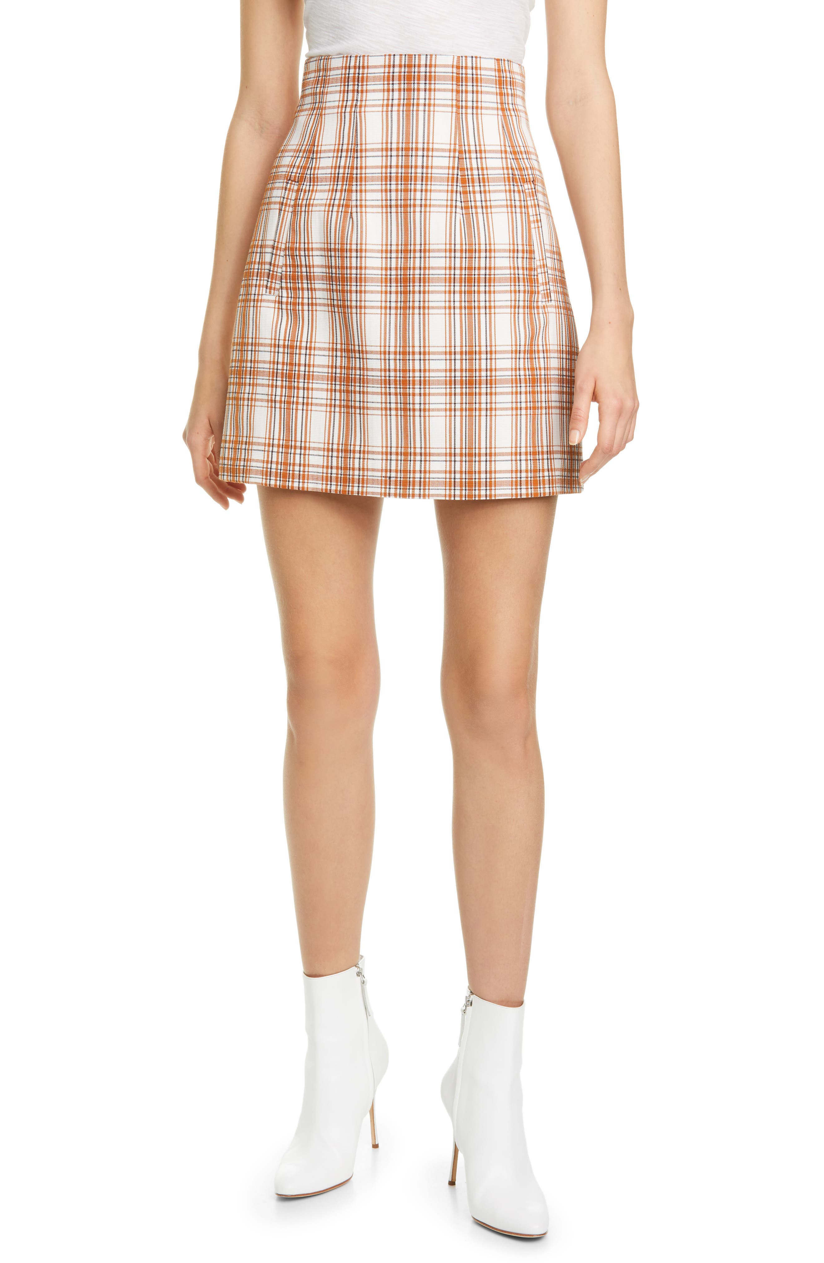 plaid mini skirt
