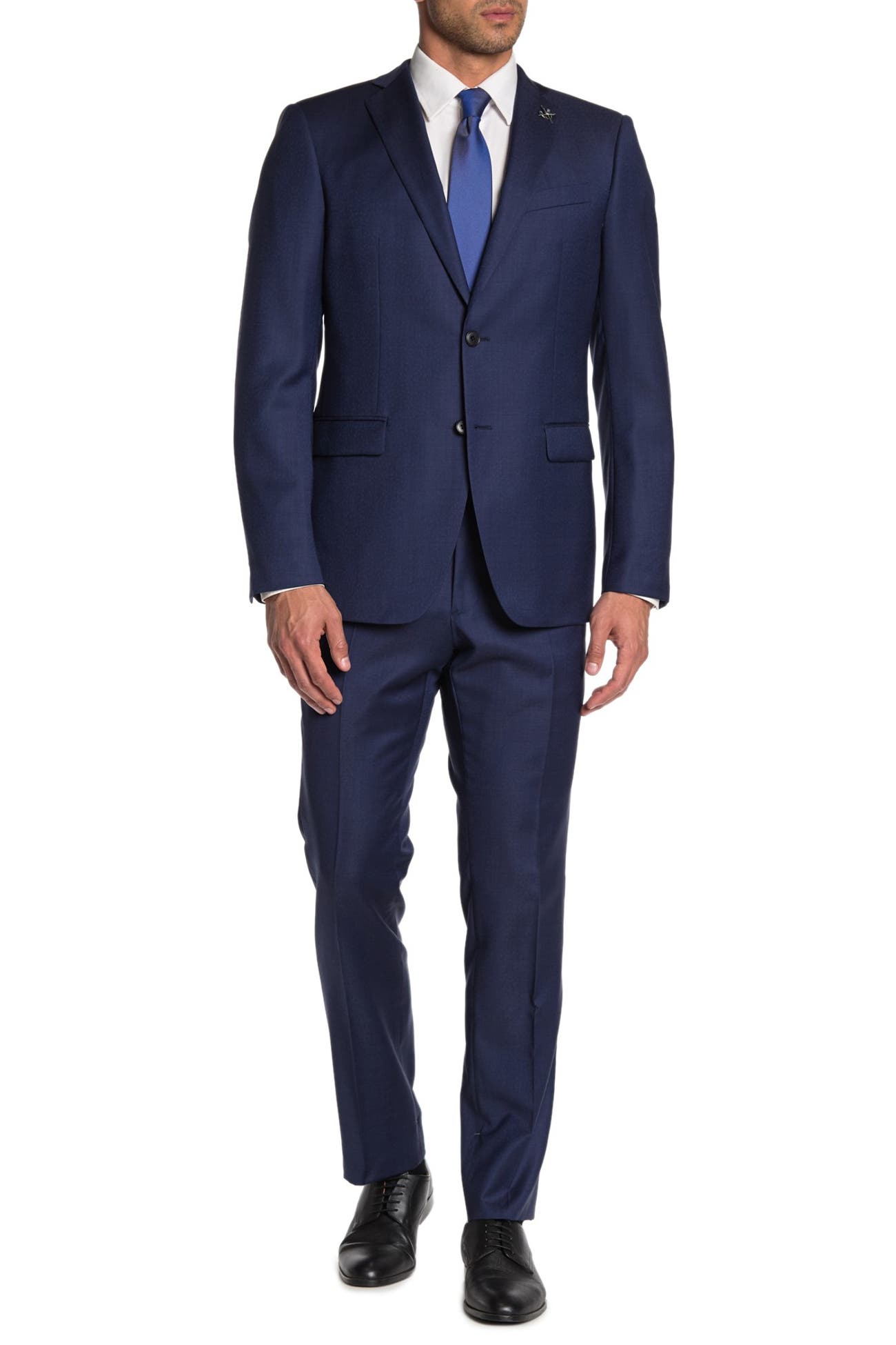 John Varvatos Star USA | Bleecker Blue Two Button Notch Lapel Wool Suit ...