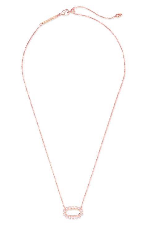 Kendra Scott Jae Star Crystal Pendant Necklace, White Rhodium