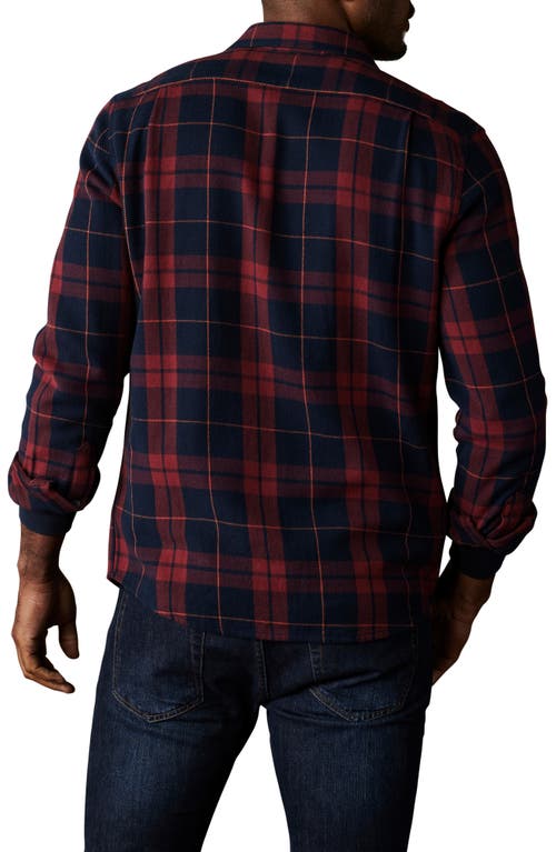 Shop The Normal Brand Mountain Regular Fit Flannel Button-up Shirt In Garnet Plaid