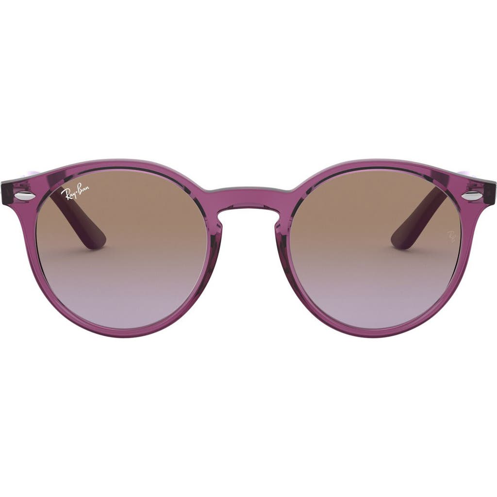 Ray Ban Ray-ban Junior 44mm Round Sunglasses In Fuchsia