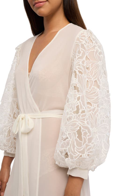 Shop Rya Collection Milos Charmeuse Wrap In Ivory