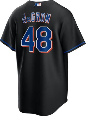 Men's New York Mets Jacob deGrom Nike Black 2022 Alternate