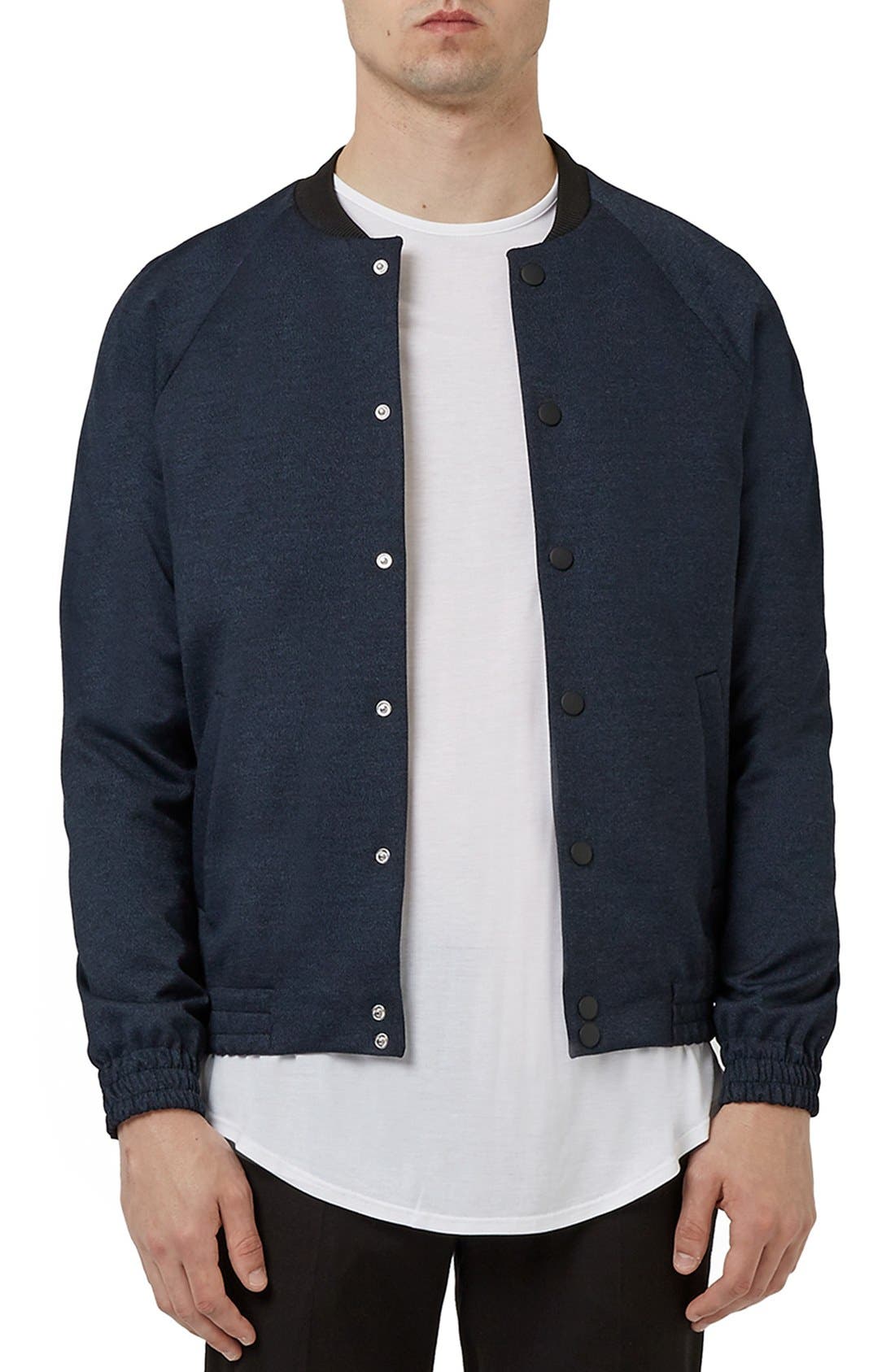 Topman Tailored Fit Raglan Bomber Jacket Nordstrom