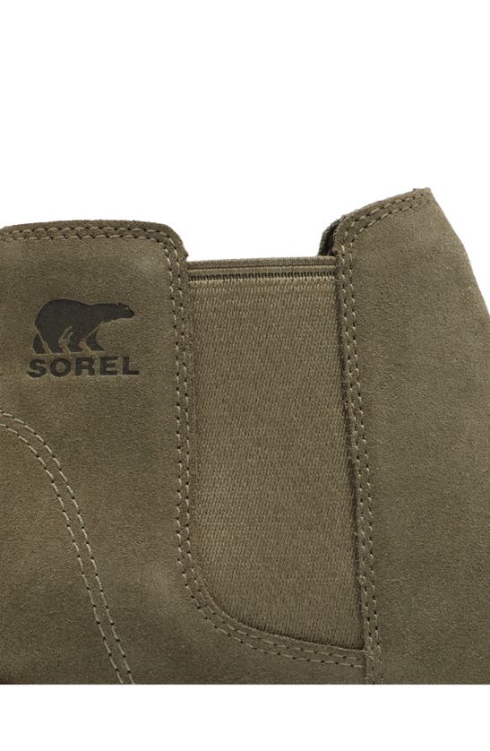 Sorel Evie Ii Chelsea Bootie In Stone Green/ Gum 2