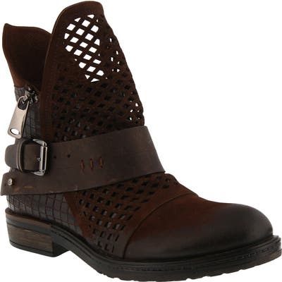Spring Step Gavotta Cutout Boot, Brown