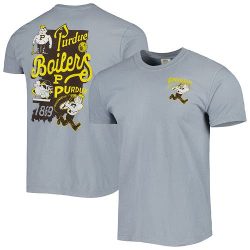 IMAGE ONE Men's Graphite Purdue Boilermakers Vault State Comfort T-Shirt