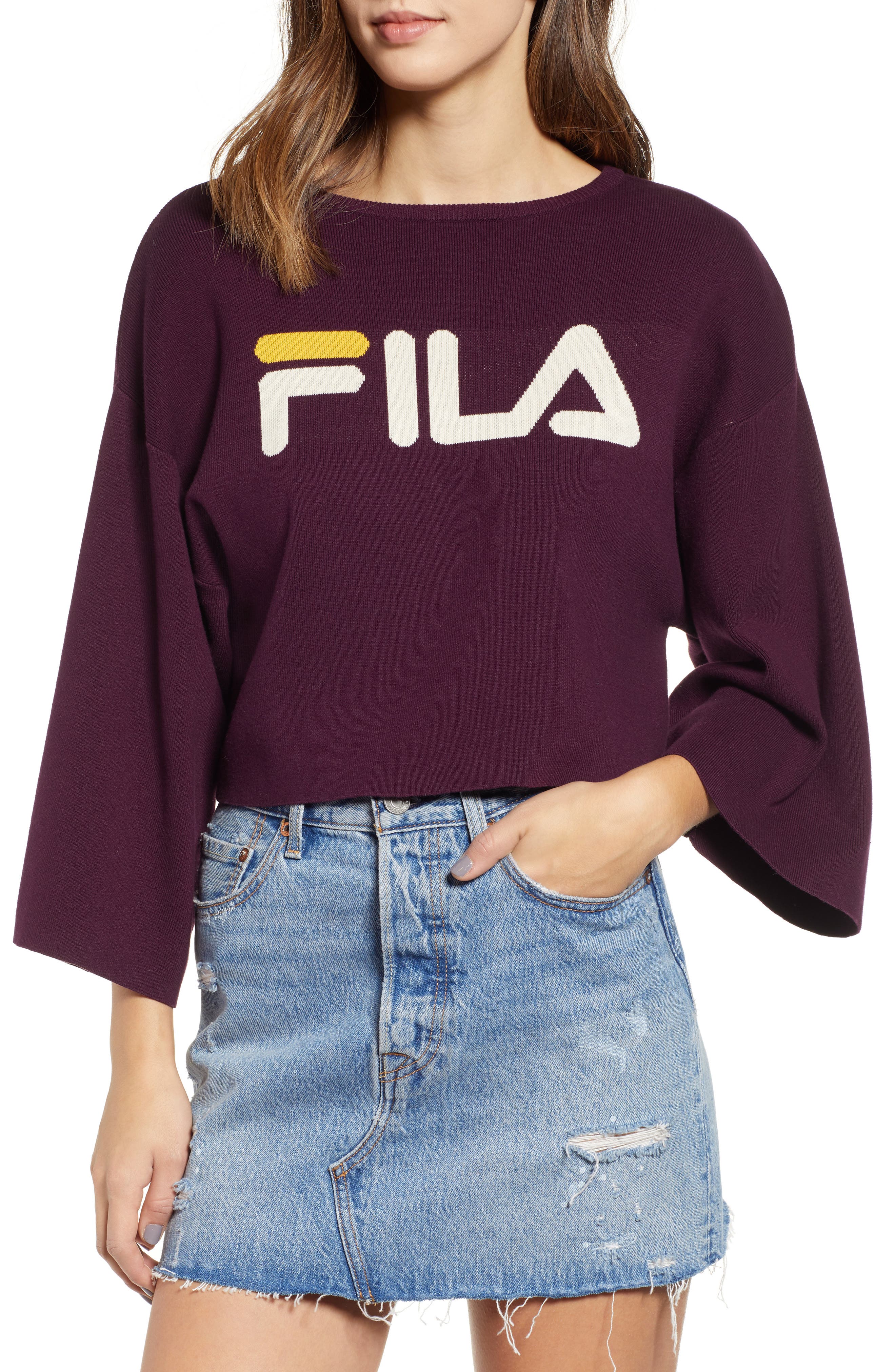 fila crop sweater