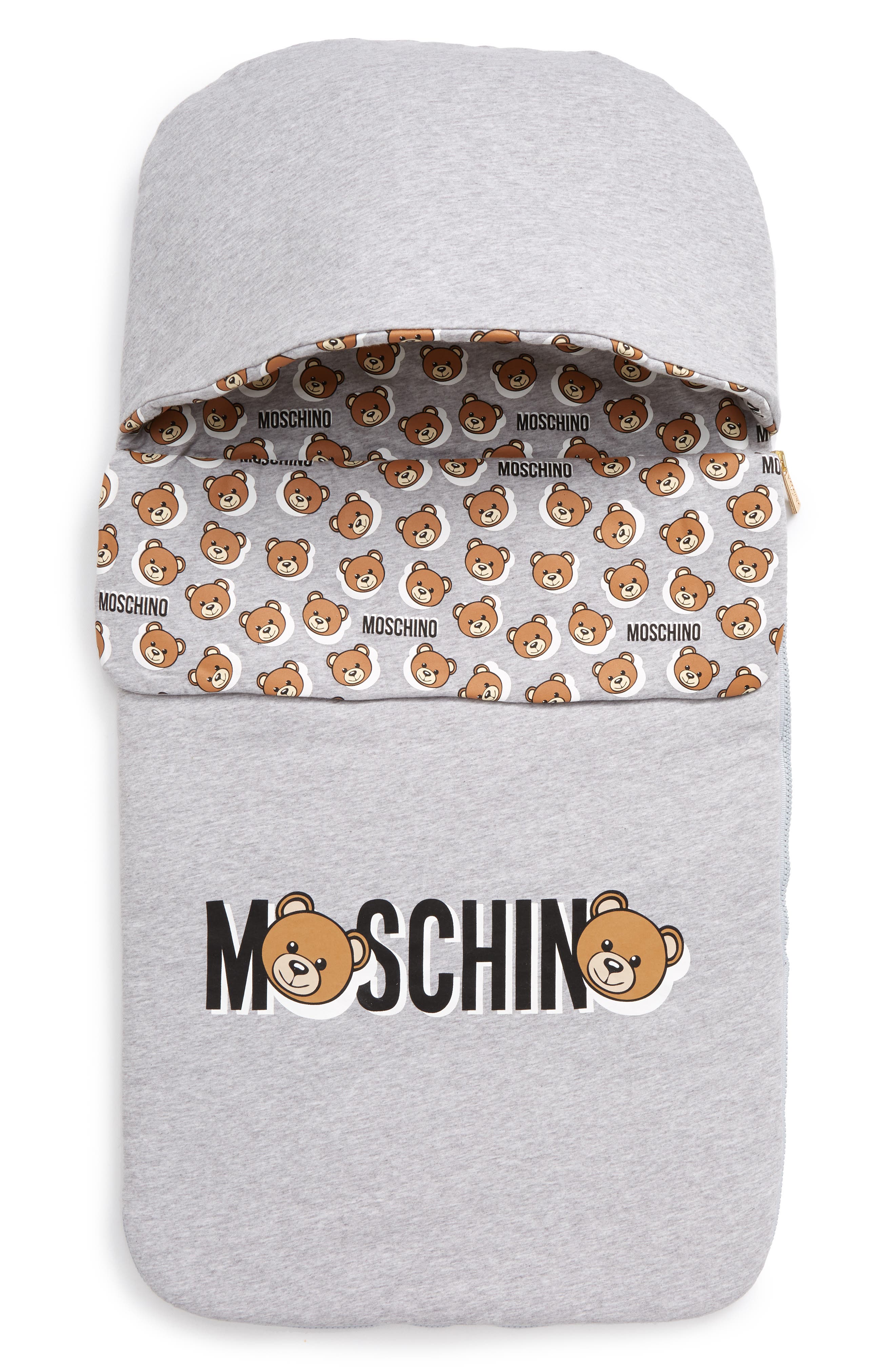Moschino Baby Nest Logo Teddy Print Car 