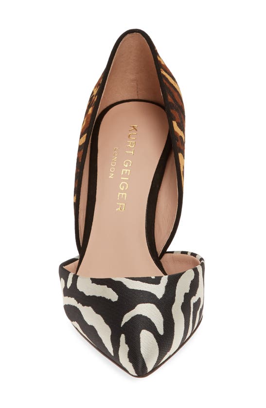 Kurt Geiger Bond 90 D'orsay Pump In Zebra Multi