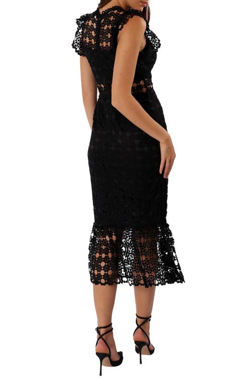 Petal And Pup Petal & Pup Lauren Lace Overlay Dress In Black