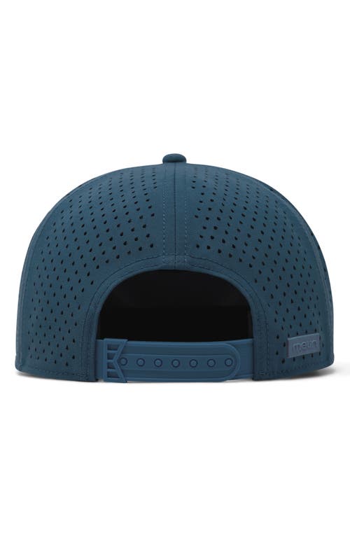 Melin Trenches Icon Hydro Performance Snapback Hat In Steel Blue