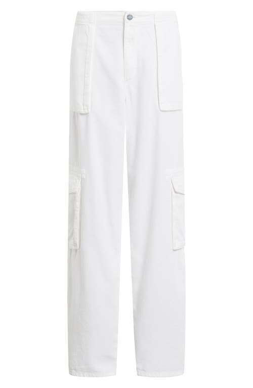 Shop Allsaints Frieda Wide Leg Cargo Pants In Off White