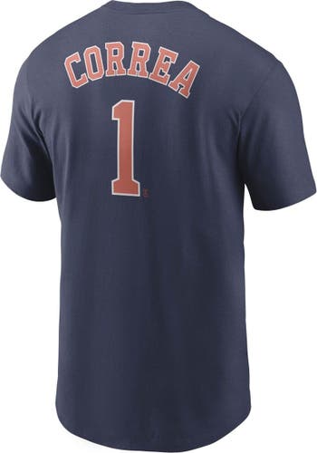 Nike Men's Nike Carlos Correa Navy Houston Astros Name & Number T
