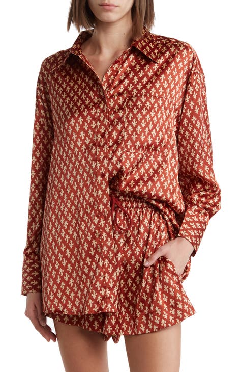 Patterned Cover-Up Top