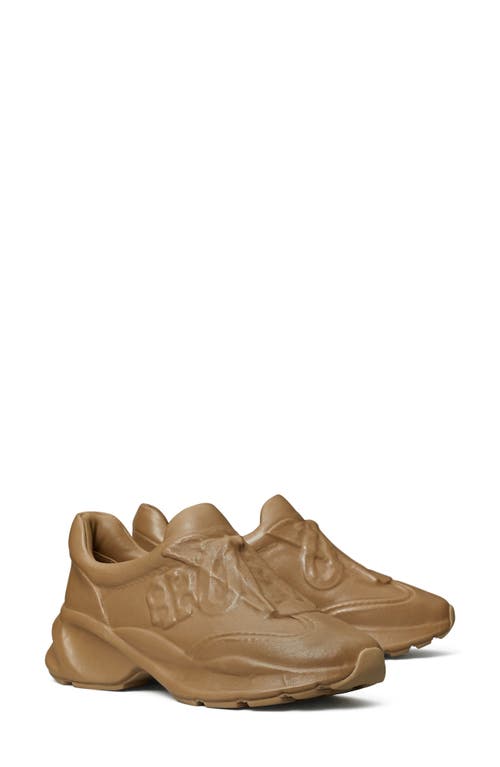 Tory Burch Good Luck X-ray Trainer In Light Chai