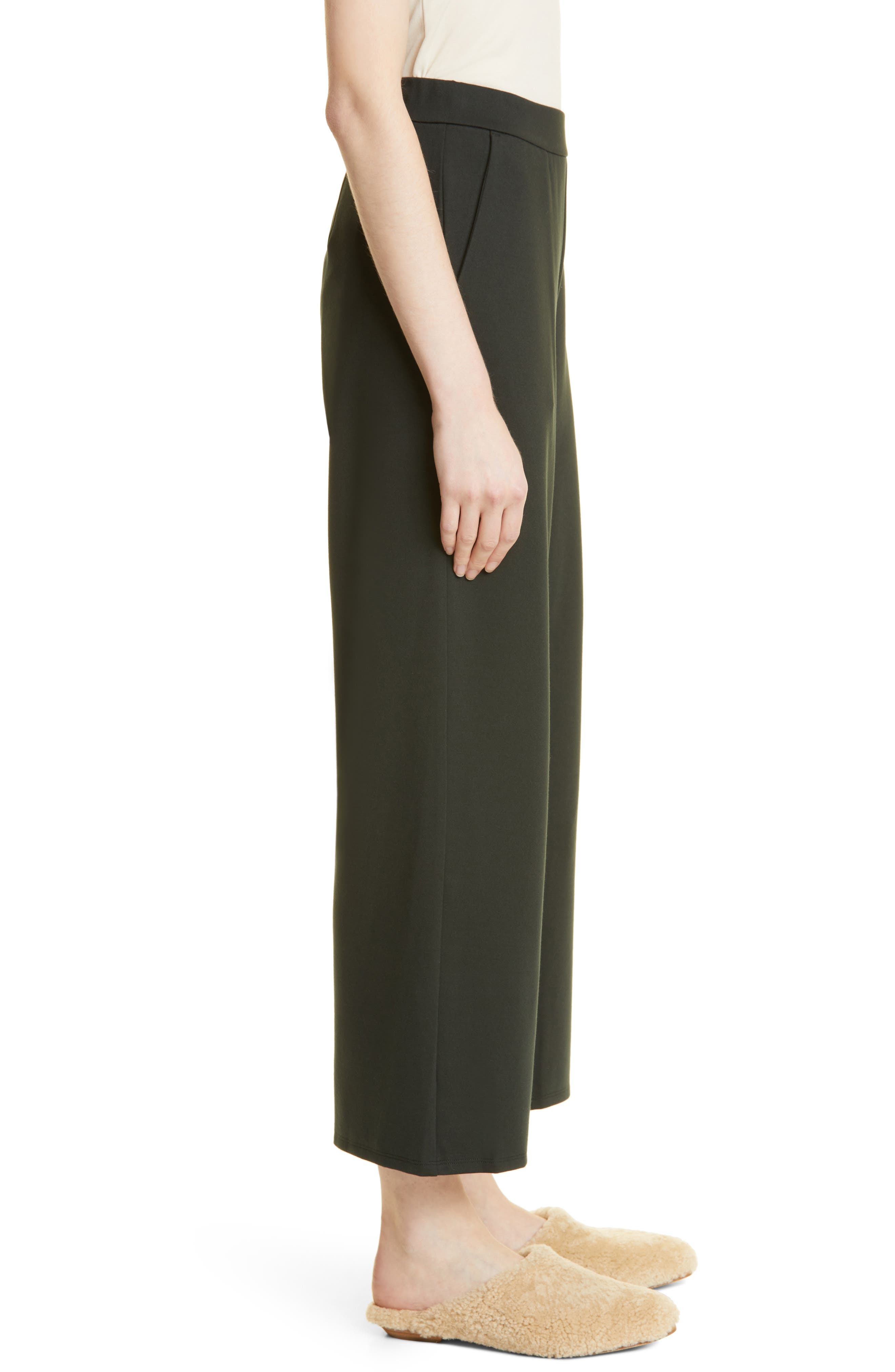 Eileen Fisher High Waist Wide Leg Ponte 