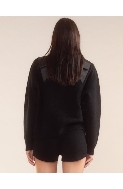 Shop Cynthia Rowley Ivy Wool Knit Short In Black