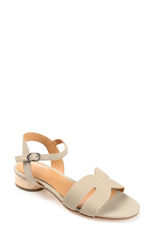 Starlee Ankle Strap Sandal in Taupe