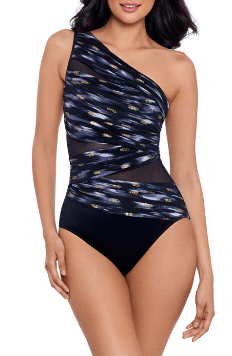 Miraclesuit® Bronze Reign Jena One-Shoulder One-Piece Swimsuit