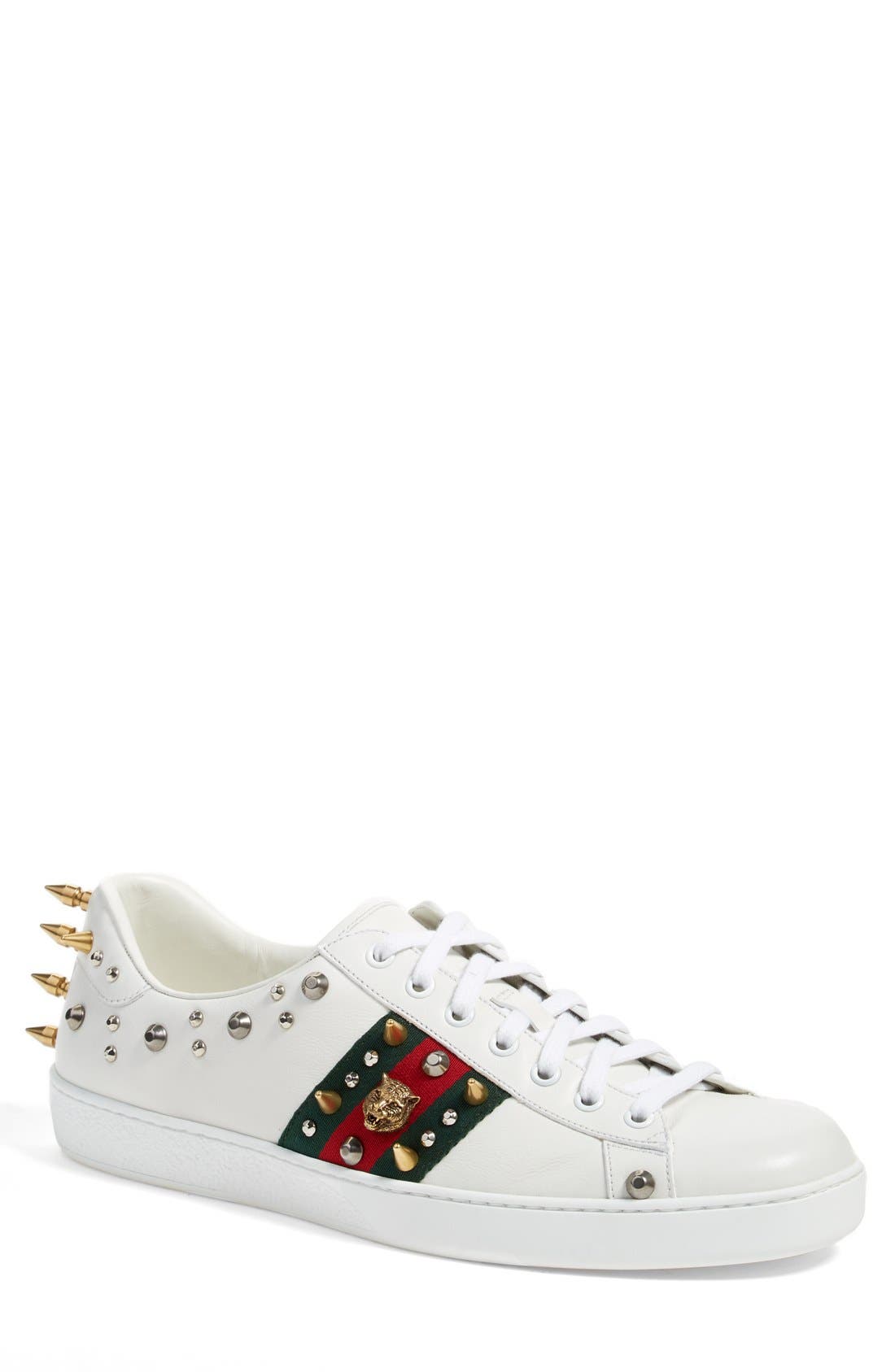 gucci ace studded sneaker
